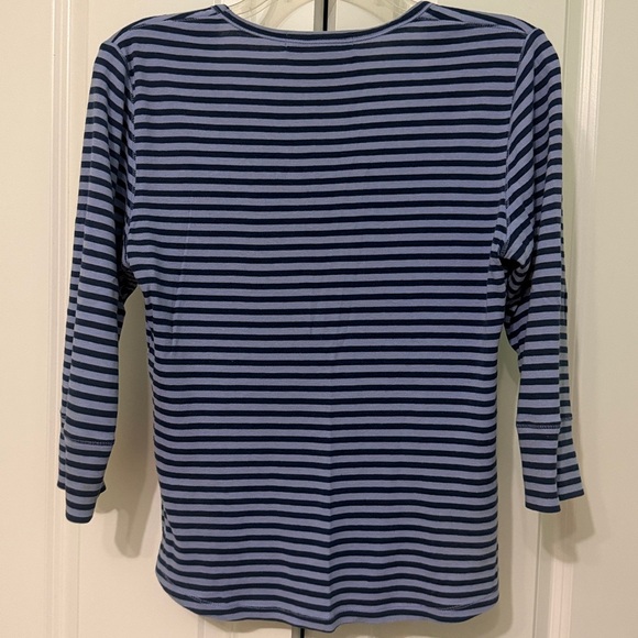 Banana Republic Women’s Striped 3/4 Sleeve Top - Picture 7 of 7